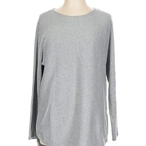 MICHAEL Michael Kors Light Gray Long-Sleeve Crewneck Top